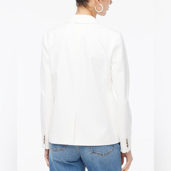 J.Crew Factory Two-button blazer Color White BO097 Size 00Petite - Picture 3 of 15